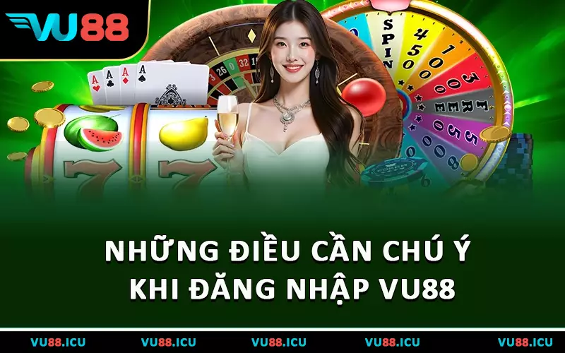 Những điều cần chú ý khi đăng nhập VU88