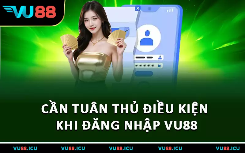 Cần tuân thủ điều kiện khi đăng nhập VU88