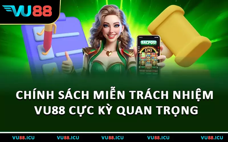 Chính sách Miễn Trách Nhiệm VU88 cực kỳ quan trọng